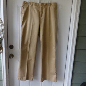 Eddie Bauer size 16 women's pants, mercer fit, 100% cotton wide srtaight leg